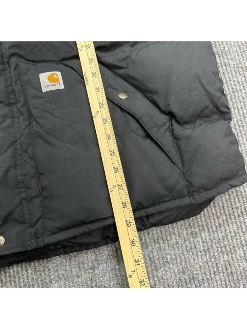 Carhartt Kalkaska Down Puffer Vest Snap Button Sleeveless 100118 Mens 2XL Tall